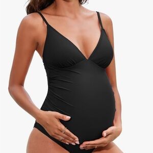 Black Maternity Swimsuit
